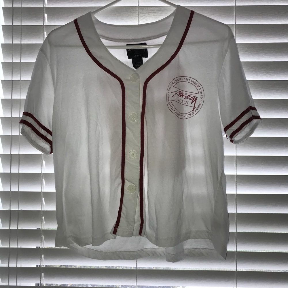 Vintage Stussy Wear Baseball Jersey 01